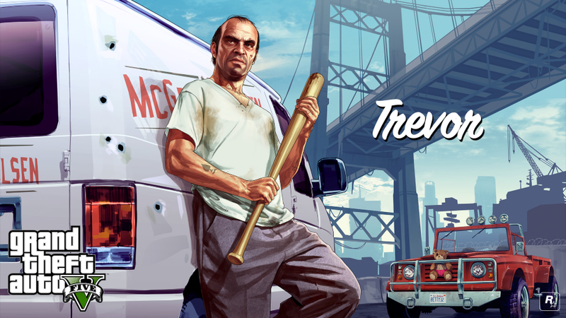 Illustration for article titled GTA V's Michael, Franklin and Trevor Get the HD Wallpaper Treatment